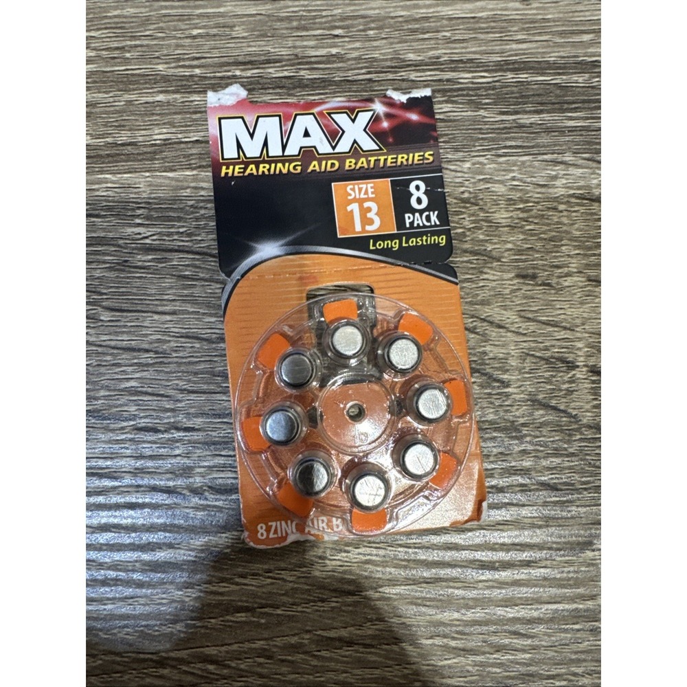 CVS Max Hearing Aid Batteries Size 13, 8 ct Use by 2/27 Sealed New !!